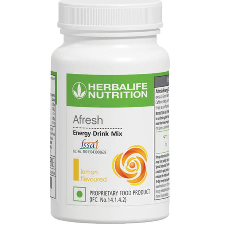 Herbalife Nutrition Afresh Energy Drink Mix, Lemon, 50 G - Pack of 5