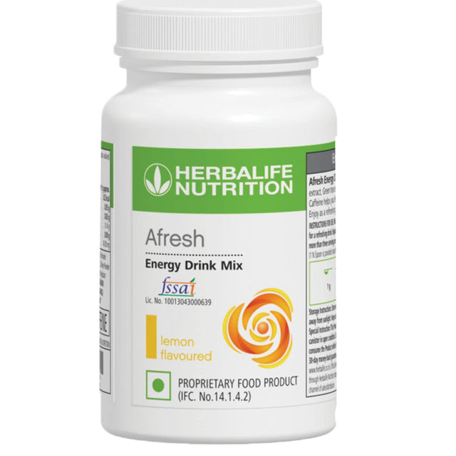 Herbalife Nutrition Afresh Energy Drink Mix, Lemon, 50 G - Pack of 5