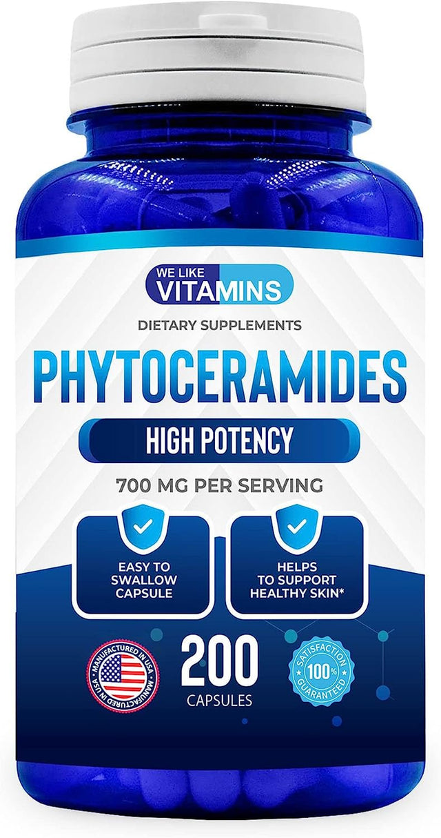 We like Vitamins Phytoceramides Supplement anti Aging Skincare Hydration 200 Capsules