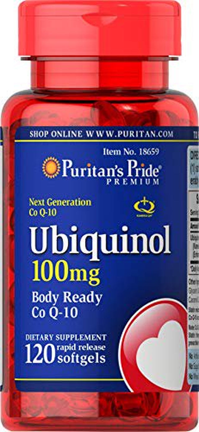 Ubiquinol 100Mg, Supports Heart Health,120 Softgels by Puritan'S Pride