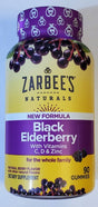 Zarbee'S Naturals Black Elderberry with Vitamins C, D and Zinc 90Ct Gummies