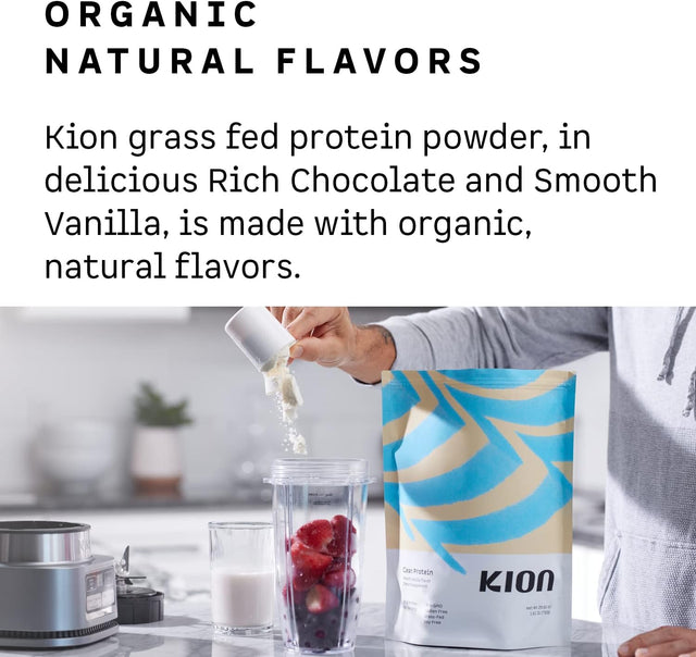 Kion Clean Protein | Grass-Fed & Pasture-Raised Whey Isolate Protein Powder | Smooth Vanilla | 30 Servings