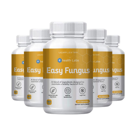 (5 Pack) Health Labs Easy Fungus - Health Labs Easy Fungus Bacterial Support Capsules