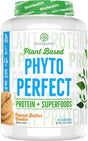 Phyto Perfect Peanut Butter Cookie (2Lb) | 28G Vegan Protein plus Superfoods | Protein plus Organic Veggies and Organic Fruits | 21 Servings