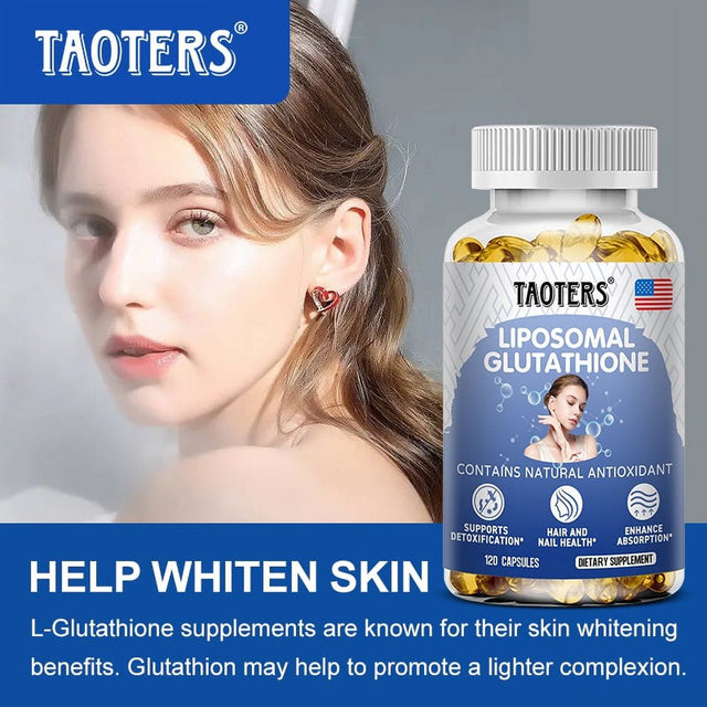 TAOTERS Liposomal Glutathione Supplement Capsules - Immune Health Support, Liver Support, Skin Support