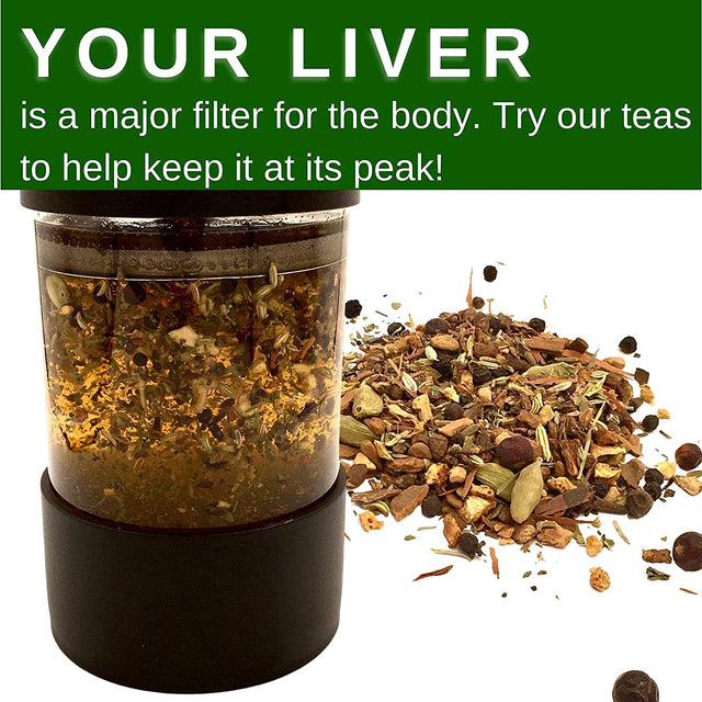 Liver Detox Tea by Speedyvite | Organic | Cleanses, Supports Liver, Gallbladder Health with Dandelion Root, Dandelion Leaf, Fennel, PAU D' Arco Bark, Sassafras, Ginger