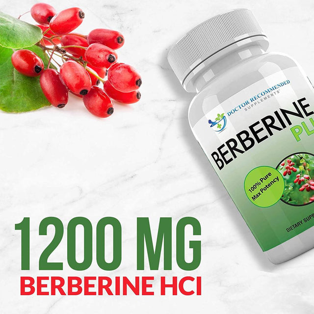 Berberine plus 1200Mg per Serving - 120 Veggie Capsules Royal Jelly, Supports Glucose Metabolism, Healthy Immune System, Promotes Weight Loss, Improves Cardiovascular Heart & Gastrointestinal Wellness