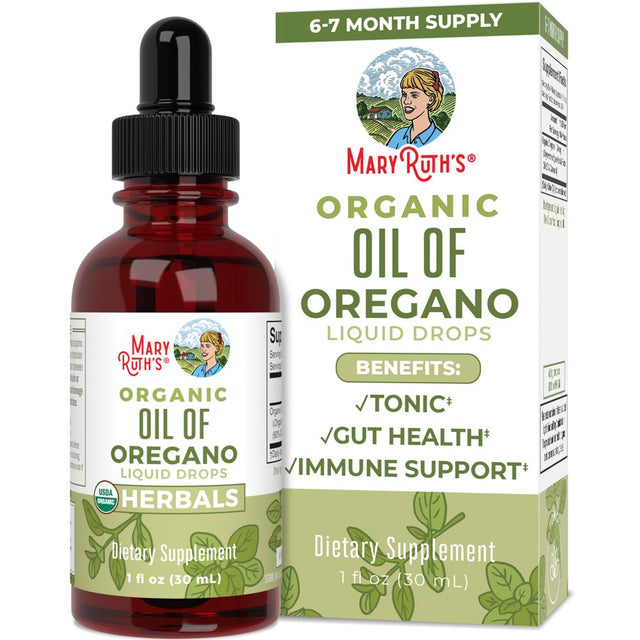 Maryruth'S | USDA Organic Oil of Oregano Liquid Drops | Herbal Blend for Digestive Health & Immune Support | Vegan, Non-Gmo | 1 Fl Oz / 30Ml