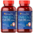 Puritan'S Pride Omega-3 Fish Oil 1200 Mg (360 Mg Active Omega-3) (2 PACK)