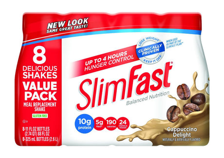 Slimfast, Ready to Drink Cappuccino Delight, 88Oz. (3Count)