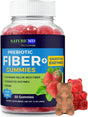 Fiber Gummies for Digestive Health & Daily Weight Support | Sugar Free | Prebiotic Natural Fibers | Delicious Natural Fruit Taste | Keto Friendly | Gluten Free, Vegan, Non-Gmo | 60 Count