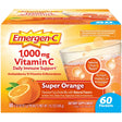 Emergen-C 1000Mg Vitamin C Powder for Immune Support Super Orange - 60 Ct