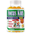 Focus Kids Kids Brain Booster Supplements Brain Focus Gummies Omega 3 for Kids Attention & Focus, Brain Booster, Memory & Concentration- 60Ct