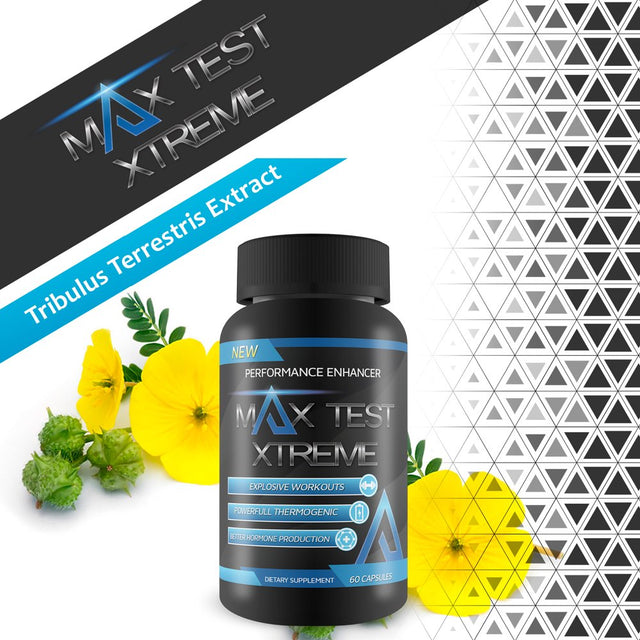 Max Test Xtreme - Performance Enhancer- Explosive Workouts - Powerful Thermogenic - Increase Natural Test Levels