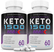 (2 Pack) Advanced Keto 1500 Max 1200MG Pills Includes Apple Cider Vinegar Gobhb Exogenous Ketones Advanced Ketogenic Supplement Ketosis Support for Men Women 120 Capsules