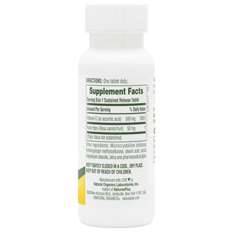 Nature'S plus Vitamin C - Sustained Release - 500 Mg - 90 Tablets