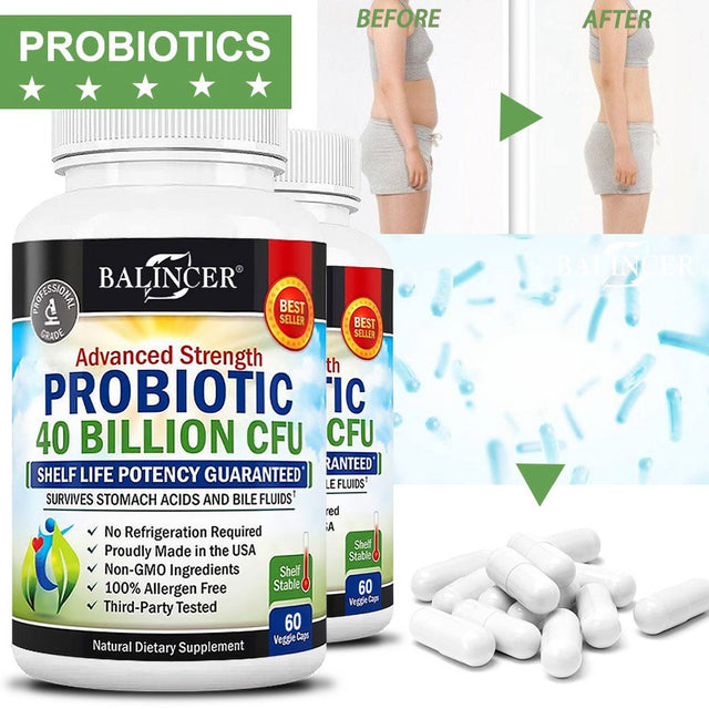 Balincer Probiotic Supplement - Aids Weight Loss & Improves Gut Health, Natural Detoxification, Fat Burning, Weight, Regularity & Digestion