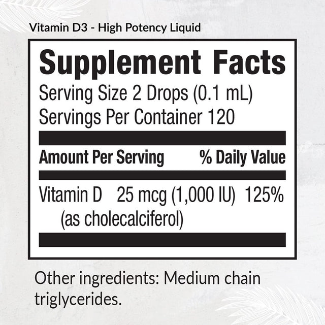 Equilife - Vitamin D3 High-Potency Liquid, Immunity Support Drops, Aids Bone Health & Joint Comfort, Supports Maximum Absorption & Optimal Gut Health, Easy-To-Use (0.40 Fl Oz)