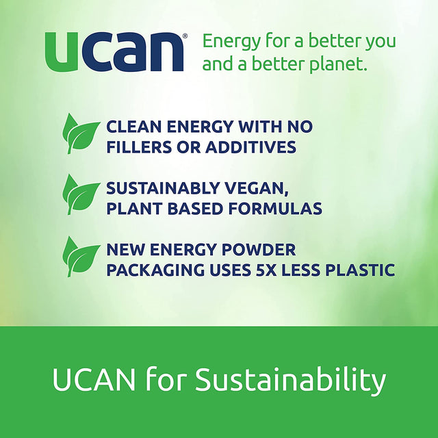 UCAN Energy + Whey Protein Powder - 19G per Serving with Amino Acids Eaas & Bccas - Keto Protein Powder - No Added Sugar, Gluten-Free - Cocoa - 12 Servings