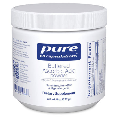 Pure Encapsulations Buffered Ascorbic Acid Powder | Vitamin C Supplement for Sensitive Individuals | 8 Ounces