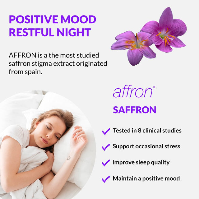 Organic Ashwagandha Saffron Supplements - anti Anxiety, Stress Relief, Sleep Aid, Mood Enhancer, Calm Happy Pills Probiotics Theanine Rhodiola Support Serotonin, Dopamine, Cortisol, 30 Vegan Capsules