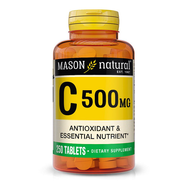 Mason Natural Vitamin C 500 Mg - Supports Healthy Immune System, Antioxidant and Essential Nutrient, 250 Tablets