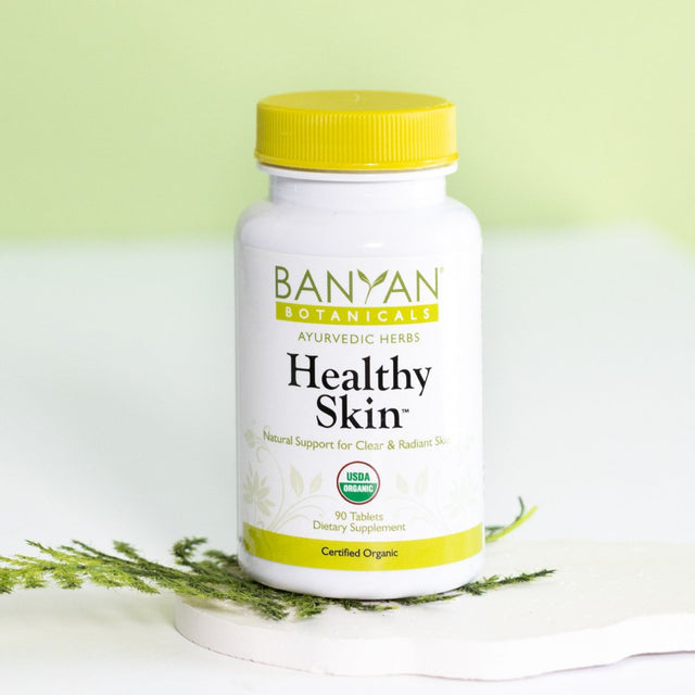 Banyan Botanicals Healthy Skin - USDA Certified Organic - 90 Tablets - Daily Supplement for Radiant, Flawless Skin*