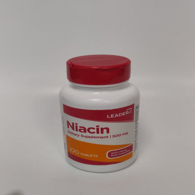 Leader Niacin 500Mg - 100 Tablets