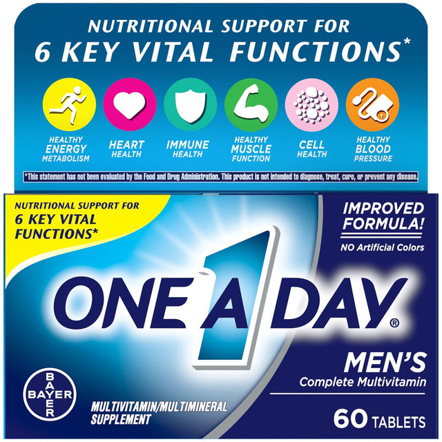 One a Day Men'S Multivitamin Tablets, Multivitamins for Men, 60 Count