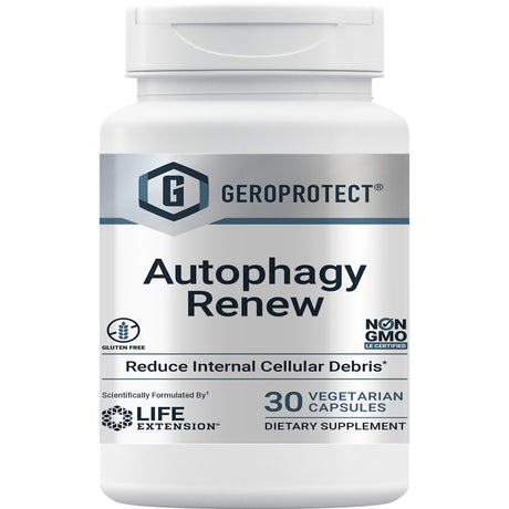 Life Extension GEROPROTECT® Autophagy Renew - Encourages “Cellular Housekeeping” & Longevity - Gluten-Free, Non-Gmo - 30 Vegetarian Capsules