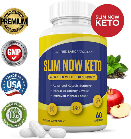 (2 Pack) Slim Now Keto Maxx Pills Includes Apple Cider Vinegar Gobhb Exogenous Ketones Advanced Ketogenic Supplement Ketosis Support for Men Women 120 Capsules