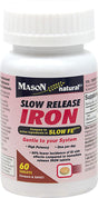 Mason Natural Slow Release Iron Tablets, 60 Ea (Pack of 2)