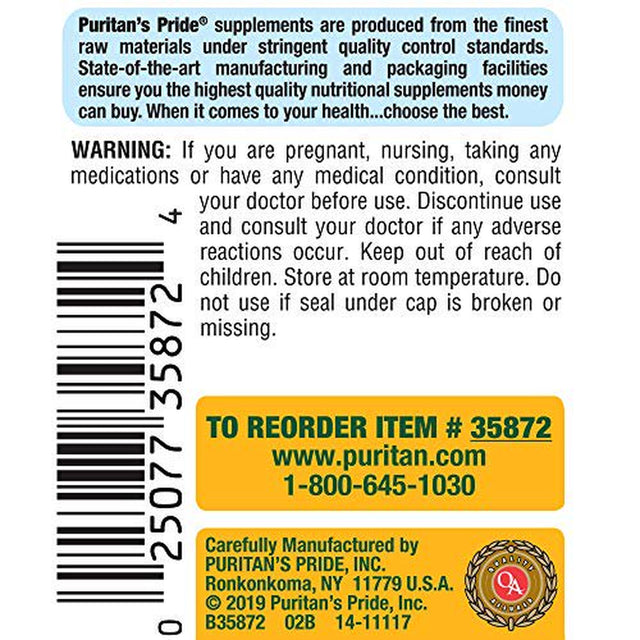 Puritan'S Pride Vitamin D3 Softgels, 10000IU, 100Ct