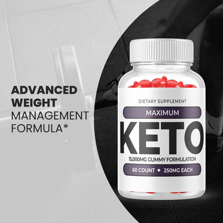 (3 Pack) Maximum Keto Gummies - Supplement for Weight Loss - Energy & Focus Boosting Dietary Supplements for Weight Management & Metabolism - Fat Burn - 180 Gummies