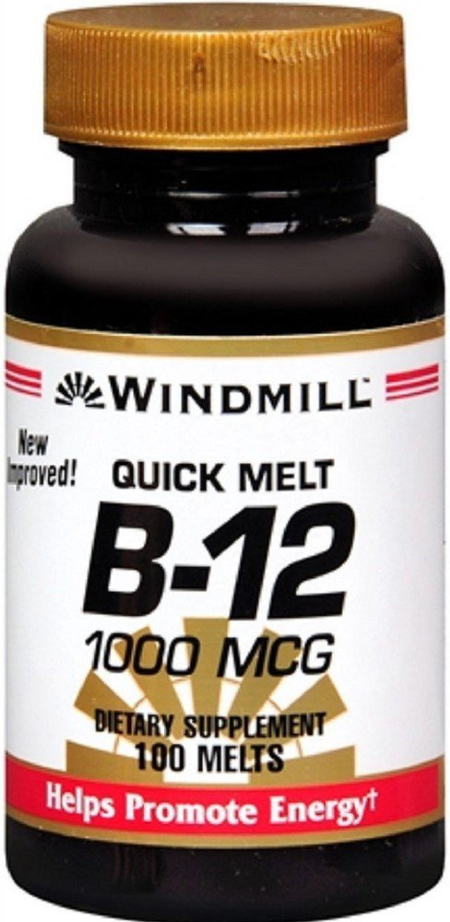 Windmill Vitamin B-12 1000 Mcg Quick Meltstablets 100 Ea