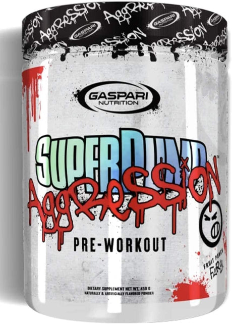 Gaspari Nutrition Superpump Aggression Pre-Workout: Energy, Focus, Endurance and Recovery, with Creatine and Caffeine (25 Servings, Fruit Punch Fury)