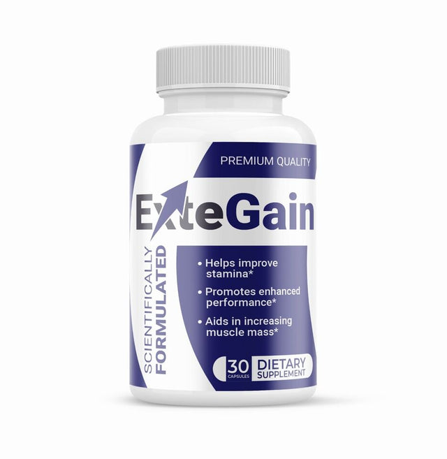 Extegain NO2 Testosterone Booster 30 Count Each (Pack of 3)