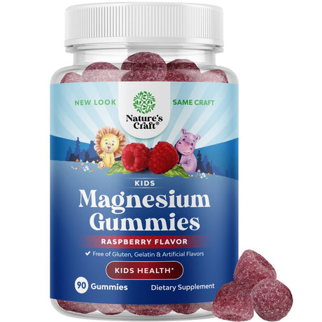 Relaxing Calm Magnesium Gummies for Kids - Delicious Kids Magnesium Gummies for Nerve Bone & Muscle Health - Gelatin & Gluten Free Calm Gummies for Kids Wellness with 85Mg Elemental Magnesium Citrate