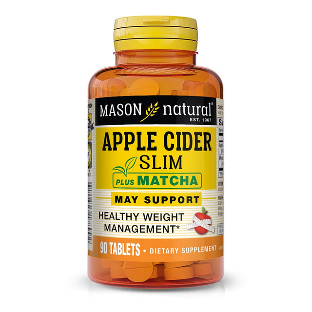 Mason Natural Apple Cider Slim plus Matcha - Supports Weight Management Goals, 90 Tablets