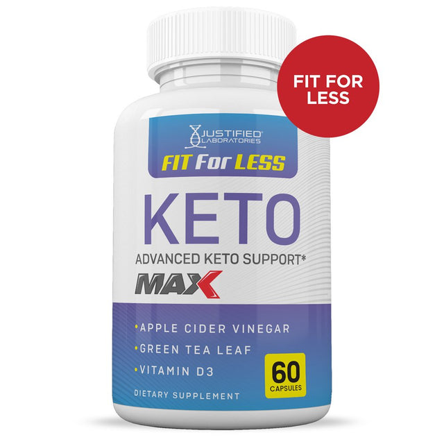 (2 Pack) Fit for Less Keto ACV MAX Pills 1675Mg Alternative to Gummies Dietary Supplement 120 Capsules