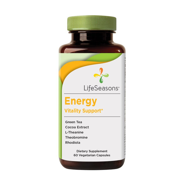 Energy, Vitality Support, 60 Vegetarian Capsules, Lifeseasons