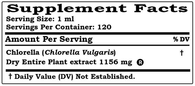 Chlorella (Chlorella Vulgaris) Dry Entire Plant ALCOHOL-FREE Liquid Extract. Expertly Extracted by Trusted Hawaiipharm Brand. Absolutely Natural. Proudly Made in USA. Glycerite 4 Fl.Oz