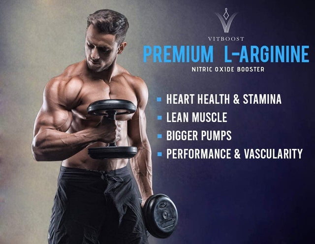 Extra Strength L Arginine Capsule 1500Mg - Nitric Oxide Supplements for Stamina, Muscle, Vascularity & Energy - Powerful NO Booster with L-Arginine, L-Citrulline & Essential Amino Acids