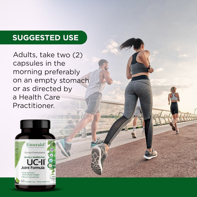 Emerald Labs UC-II Joint Formula with Meriva Phytosome and Bioperine for Support of Joint and Cartilage Repair, Collagen Growth Support, Reduce Pain and Inflammation Support - 60 Vegetable Capsules