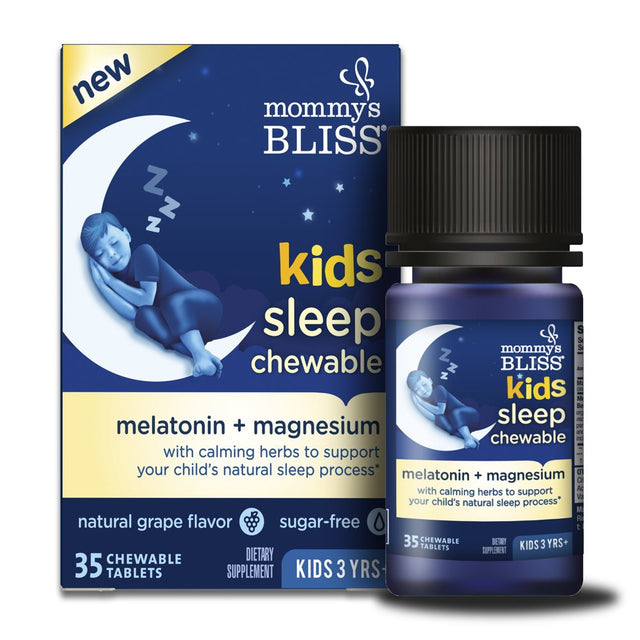 Mommy'S Bliss Kids Sleep Chewable, Grape, Dietary Supplement, 35 Count