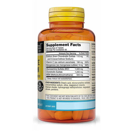 Mason Natural Glucosamine Chondroitin 1500/1200 2 per Day with Vitamin C - Supports Joint Health, Improved Flexibility and Mobility*, 90 Capsules