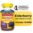 Nature Made Elderberry with Vitamin C and Zinc Gummies, Dietary Supplement, 100 Count