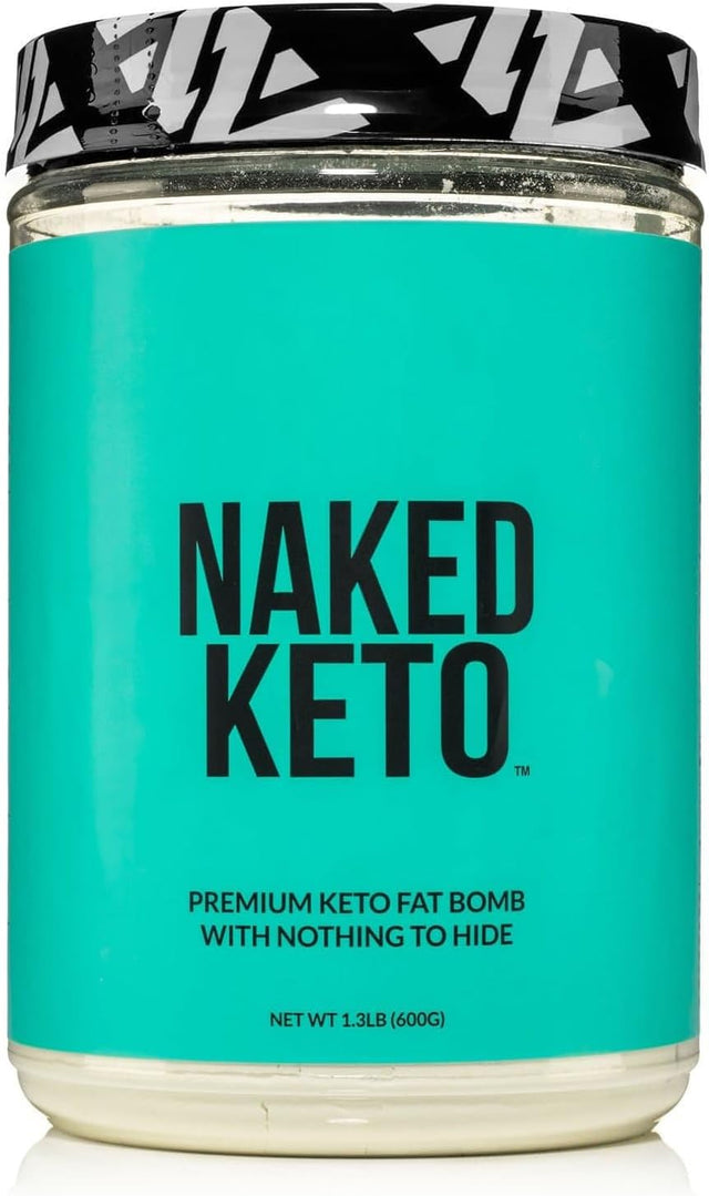 NAKED Nutrition Naked Keto - Premium Keto Fat Bomb Powder - Unflavored - Only Two Ingredients - Gluten-Free, Soy Free Keto Supplement with No Gmos and No Artificial Sweeteners - 1.3 Lb