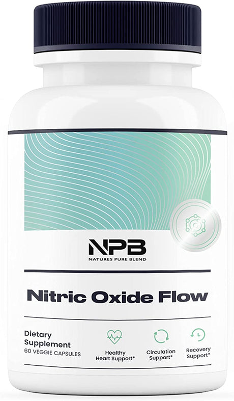 Nature'S Pure Blend Nitric Oxide Supplement L-Arginine - Blood Pressure Support Capsule - 1500MG - Nitric Oxide Booster - Amino Energy - Preworkout for Men, Muscle Growth