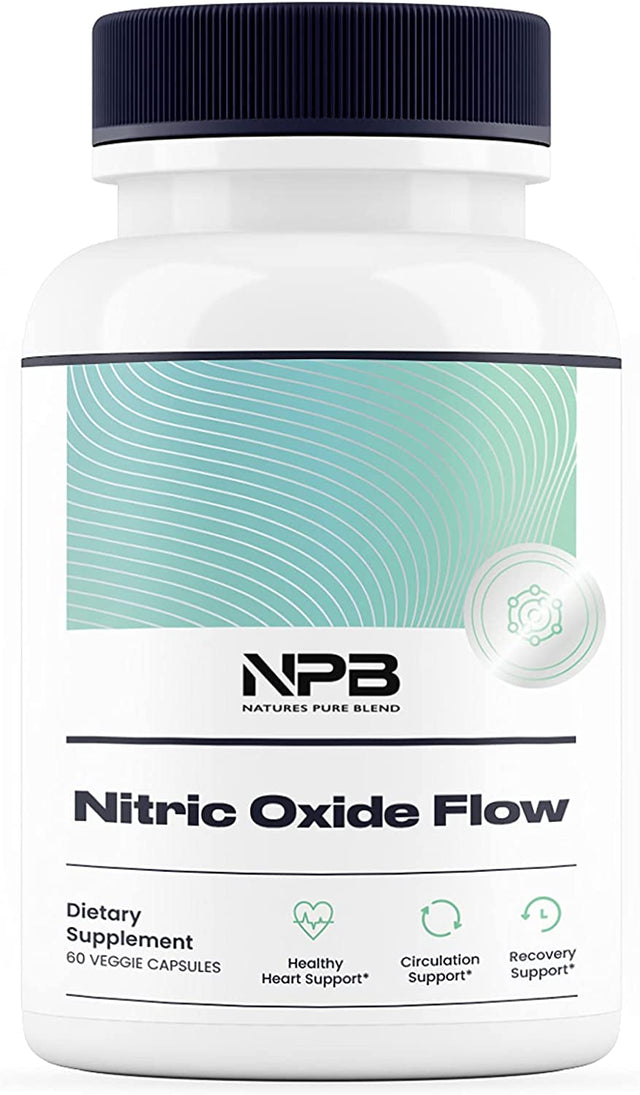 Nature'S Pure Blend Nitric Oxide Supplement L-Arginine - Blood Pressure Support Capsule - 1500MG - Nitric Oxide Booster - Amino Energy - Preworkout for Men, Muscle Growth